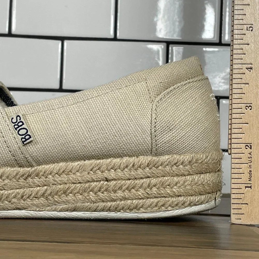 Skechers BOBS Highlights 2.0 Fairy Duster Womens Sz 10 Shoes Natural Espadrilles